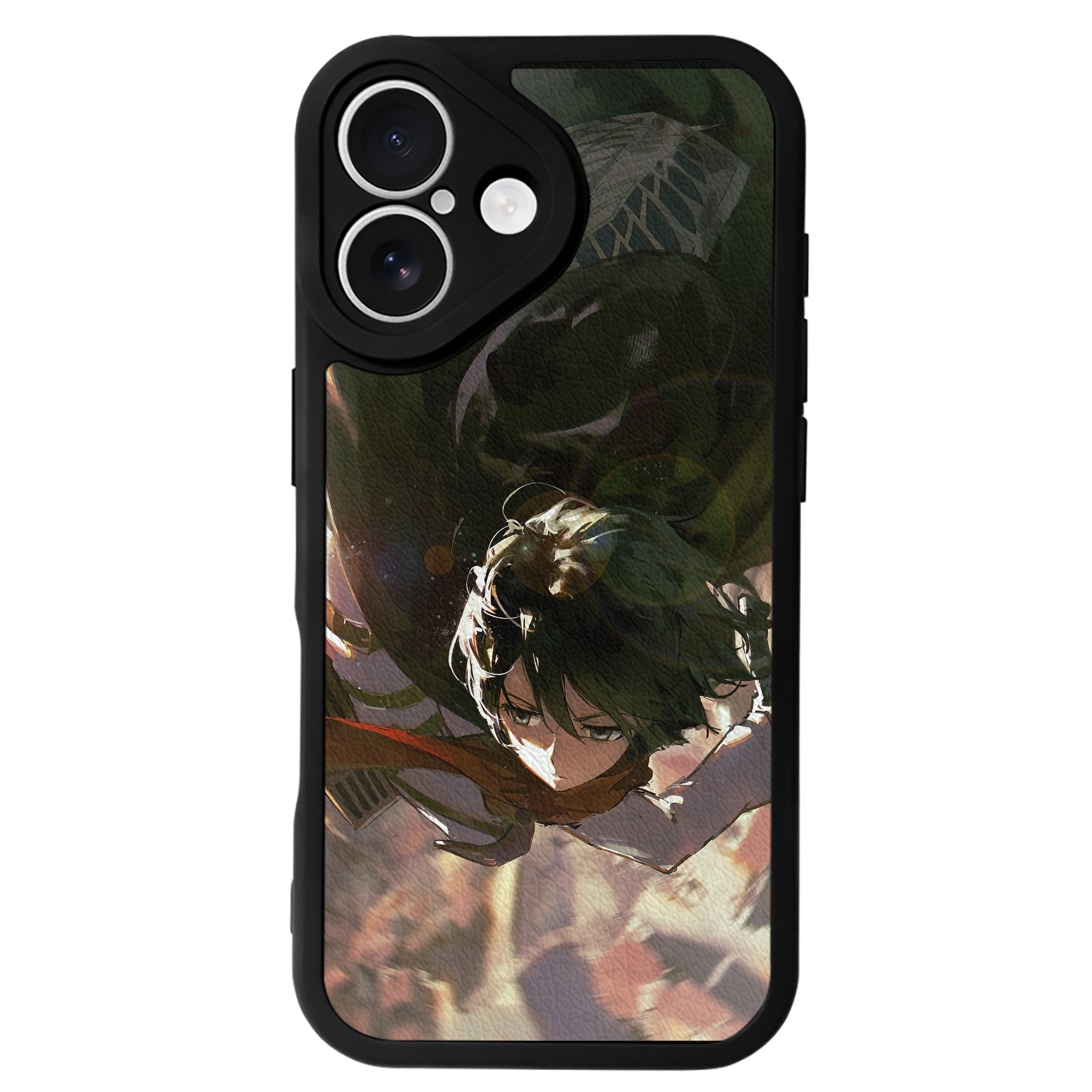 （画像用） 進撃の巨人 Attack on Titan 【iPhone 16シリーズ対応】シリコンスマホケース（レザー調） 材質：シリコン
